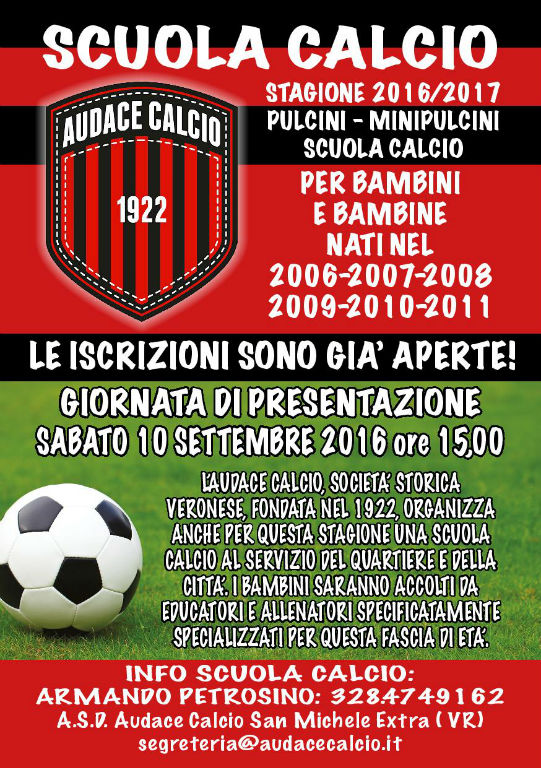 scuola calcio audace